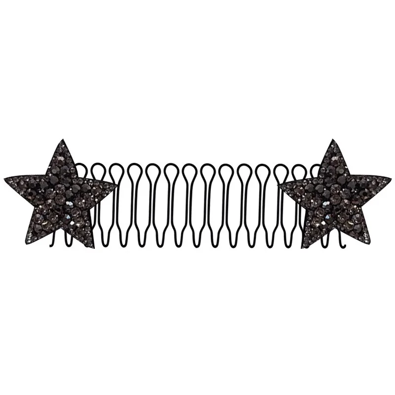 Star Metal Hair Band for Women Wavy Broken Hair Comb Head Hoop Non Slip Outdoor Sports Headband Hairband Face Washing Headwear