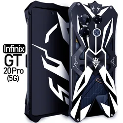Shockproof Metal Armor Case For Infinix GT 20 Pro Case Luxury Aluminum Cover Unique Funda For Infinix GT 20 Pro GT 10 Pro Case