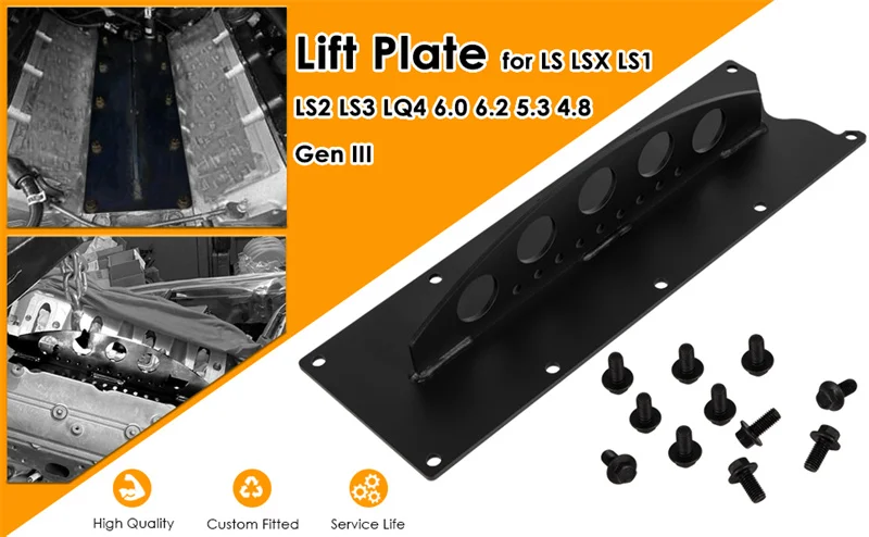 LS Motorheberplatte Hebepflücker Kurbel Hebeplattenhalterung für Chevy LS Serie LSX LS LS1 LS2 LS3 LQ4 6,0 6,2 5,3 4,8 Gen 3 – Detail 8