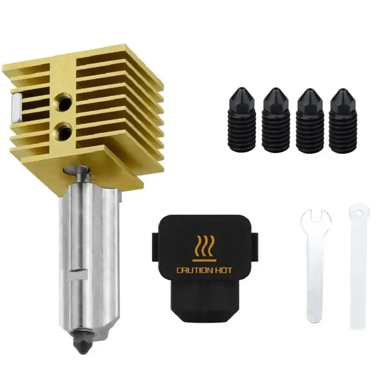 

AED7-For Bambu Lab A1 Hotend Kit 0.2/0.4/0.6/0.8MM Nozzle For Bambu Lab A1 Mini Hotend Nozzle Assembly