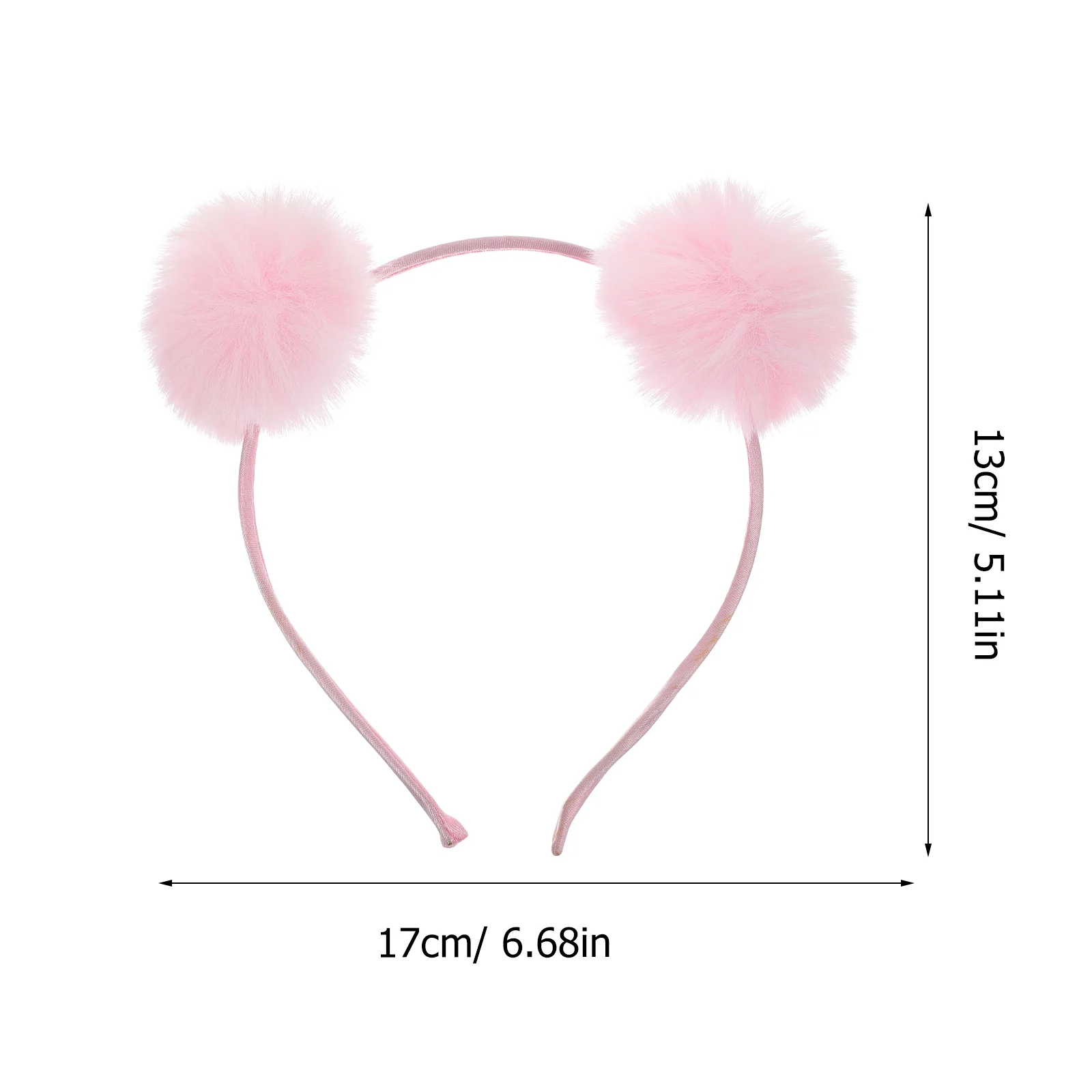 Bola de pele bandana festa headbands fofo pom poms carnaval aniversário cosplay feriado