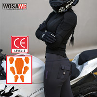 WOSAWE Women Motorcycle Jacket CE Approved Motorcycle Body Armor Summer Downhill Motorbike Protection Moto Racing Clothing