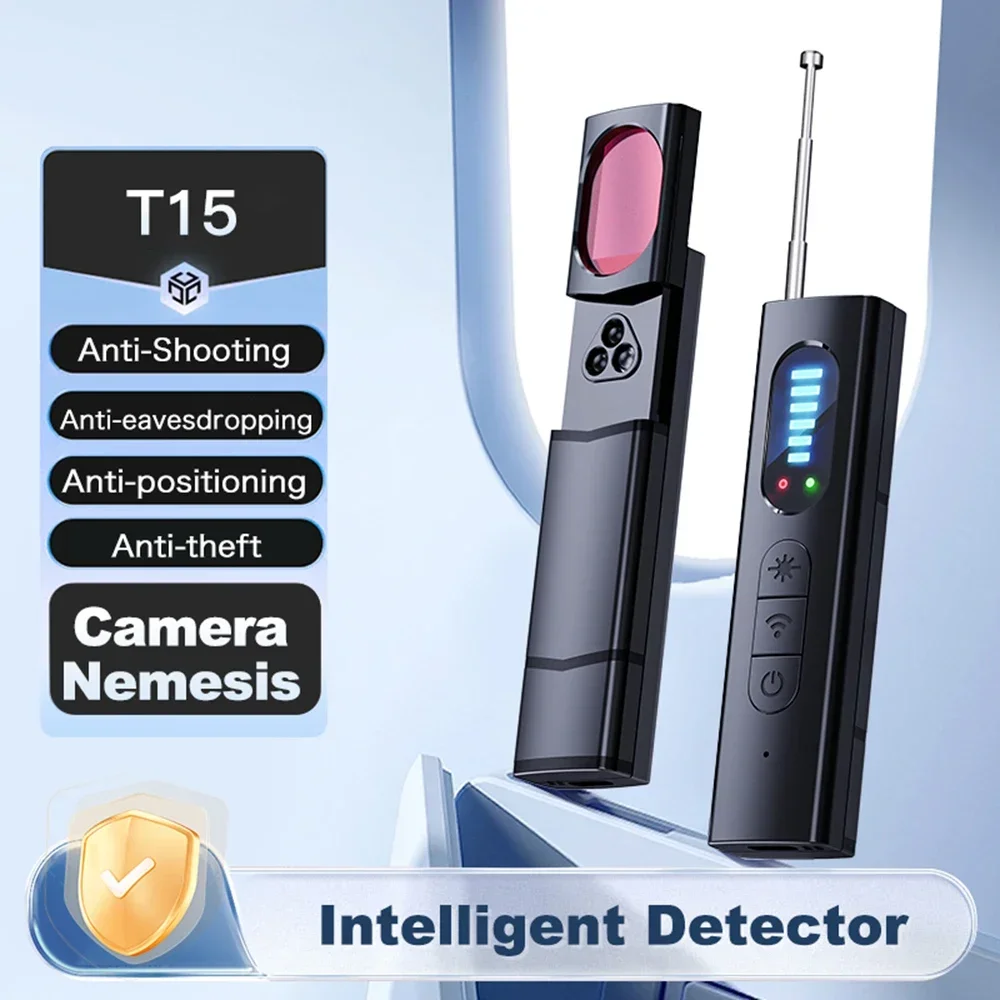 T15 Camera Detector Wireless Signal Infrared Scanner Anti-location Detector Professional GPS Search Devices Security Protection