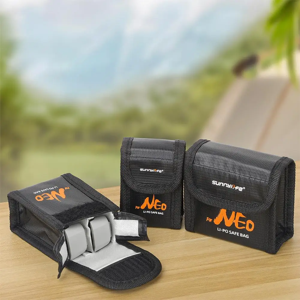 Battery Explosion-proof Safety Bag For DJI Neo Drone Battery Safety Charging Storage Flame Retardant Bag For Lithium Battery