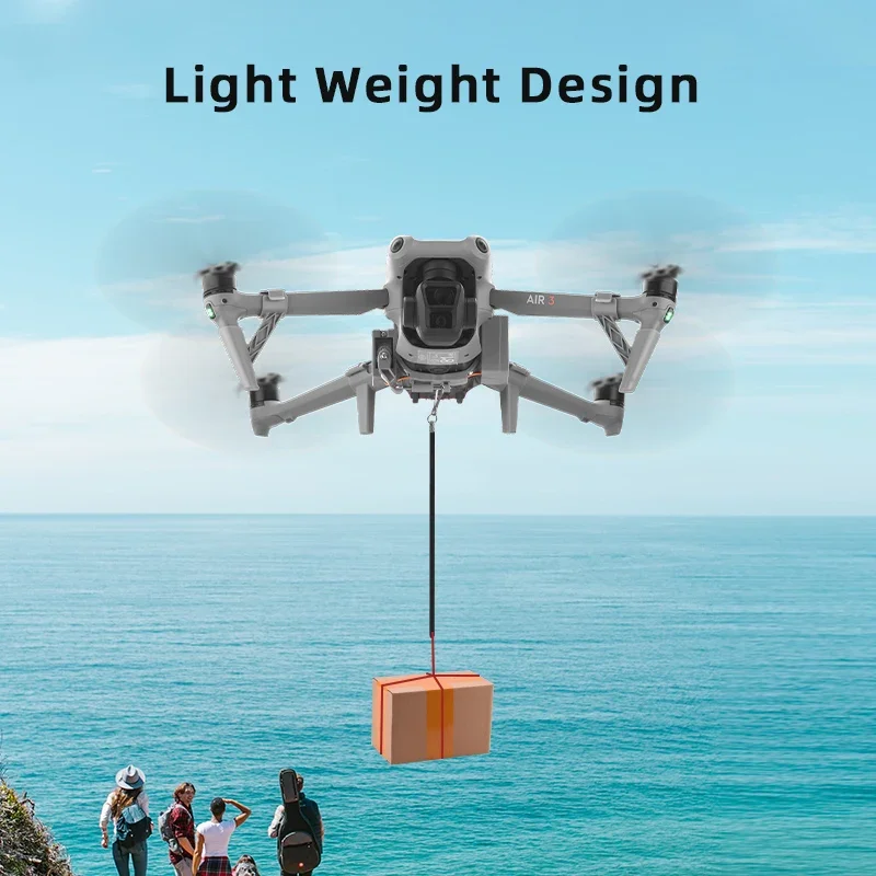 Wtohoby Airdrop System for DJI AIR 3S/AIR 3 Drone Dispenser Thrower Transport Fishing Wedding Ring Gift Deliver Rescue Thrower