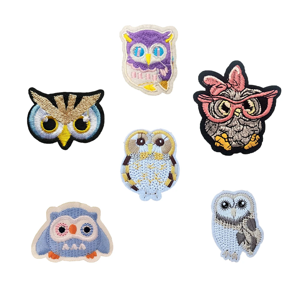 New product lovely Cartoon Bird Hot melt adhesive ironing Cloth patch Sewing DIY accessories Bag and clothing decoration