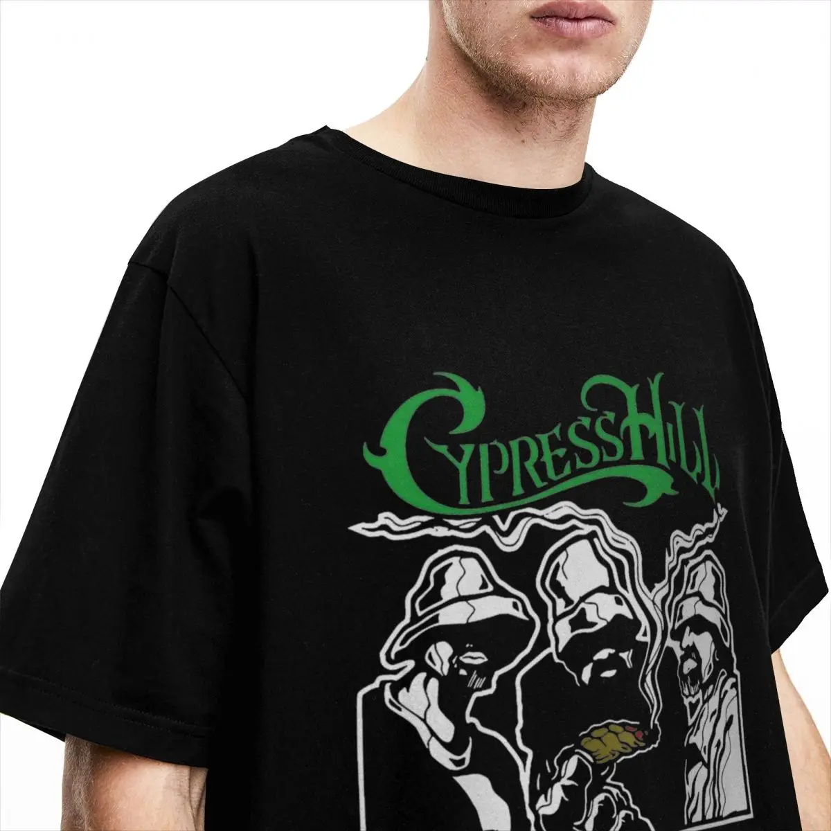 Men Women Hip Hop Cypress Hill Trio On Joint T-Shirts Accessories Vintage Cotton T Shirts Tee Clothing Birthday Present