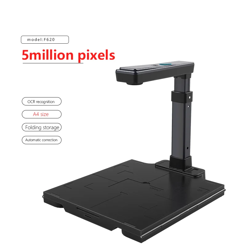

ID Card Identification Document Work Scanner F620 Upgraded Edition for Government Document Book Document Camera