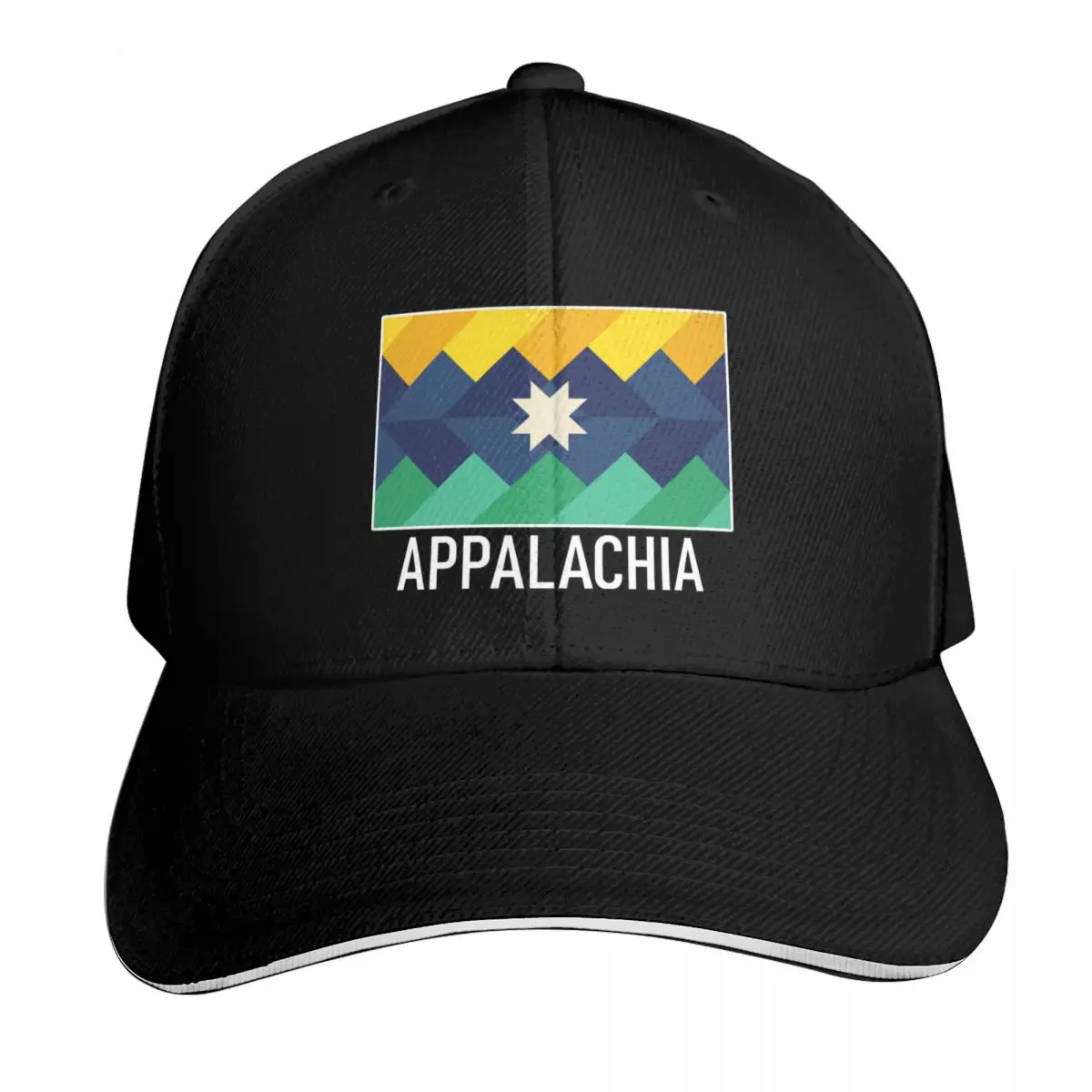 Appalachian Flag with Caption Baseball Cap Unisex for Men Women Outdoor Golf Running Hiking Summer Beach Travel