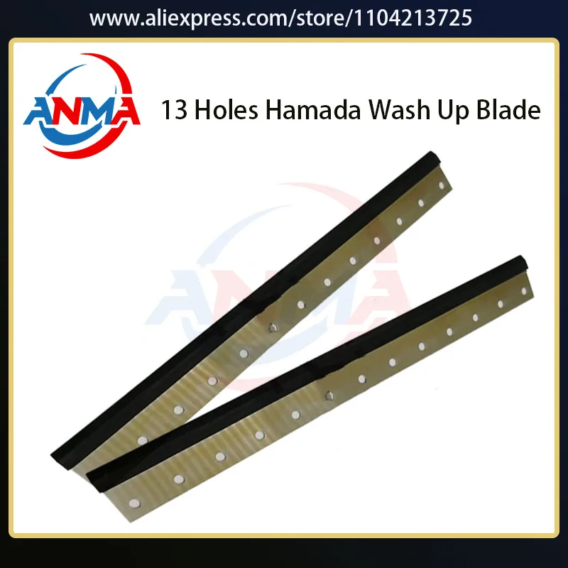 Best Quality 2 Piece 13 Holes Hamada Wash Up Blade For Hamada Offset Printing Machine spare parts