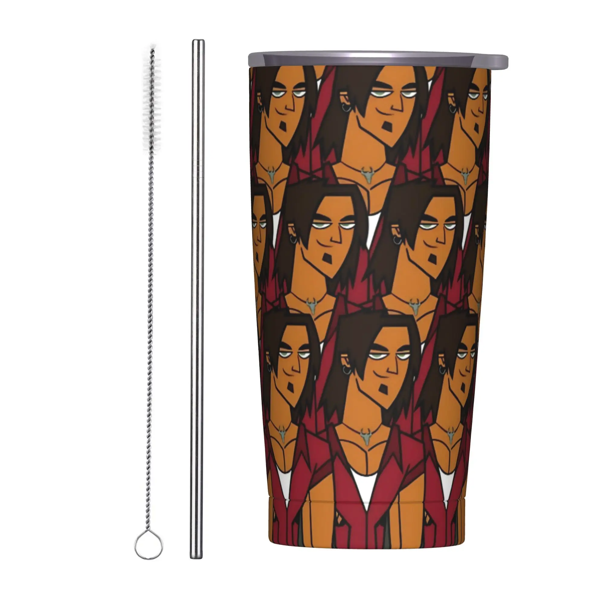 Totals Dramas Alejandro Tumbler Vacuum Insulated  Coffee Cups with Lid Straw School Mug Water Bottle, 20oz