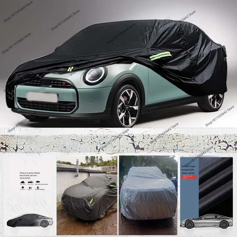 

Защитный полный автомобильный чехол для Mini Cooper 2013-2024, уличный полный автомобильный чехол, всепогодный солнцезащитный козырек, пылезащитный