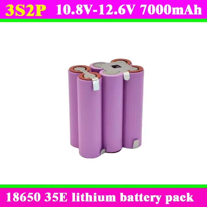 

Аккумуляторный блок 7.4В/12В/14.4В/18В/3500мАч/7000мАч 18650 35E для аварийного питания радиоуправляемых машин и уличных светильников