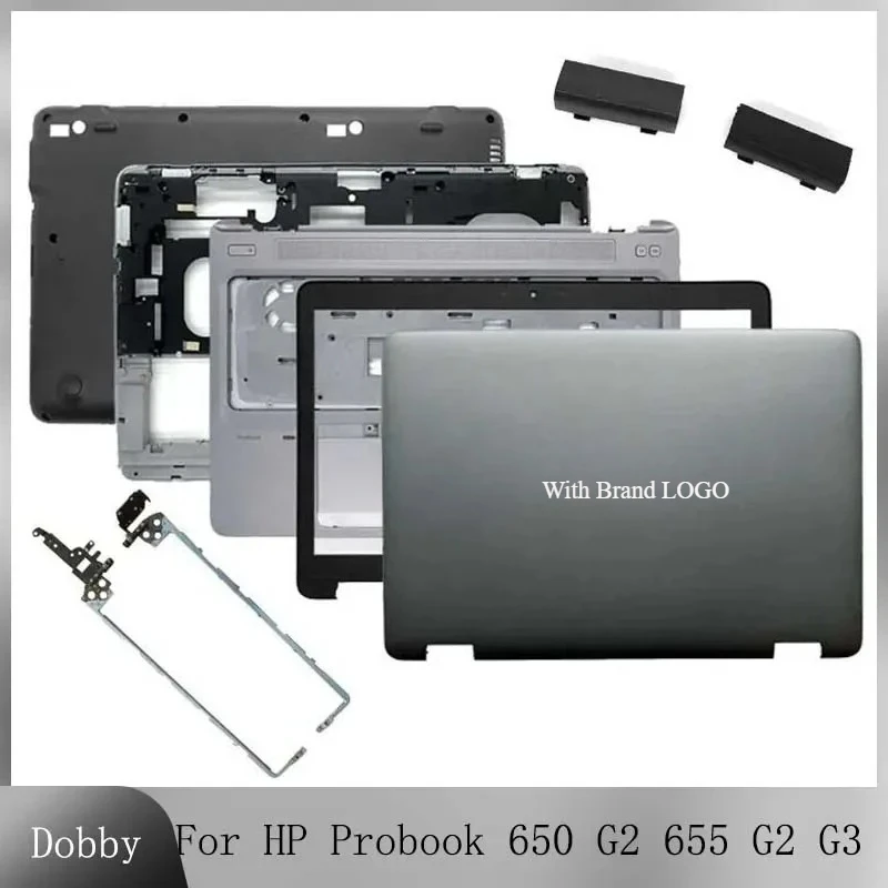 

New For HP Probook 650 G2 G3 655 G2 G3 Laptop LCD Back Cover Front Bezel Palmrest Cover Bottom Case Hinges 840724-001 840726-001