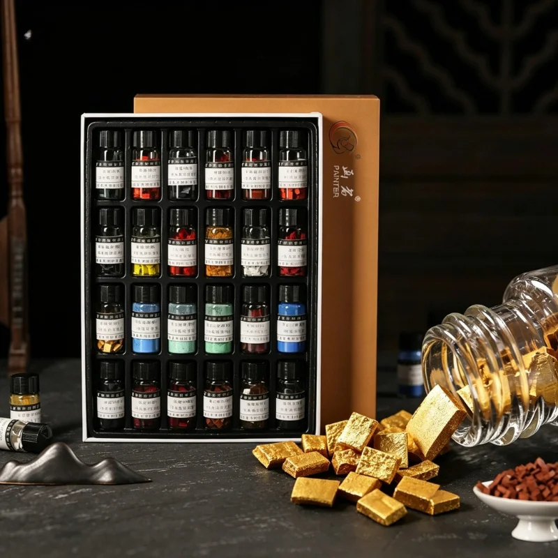 12/18/24 Colors Natural Mineral Chinese Painting Pigment Set 5g Granules for Thangka Meticulous Mural Dunhuang Artist Supplies