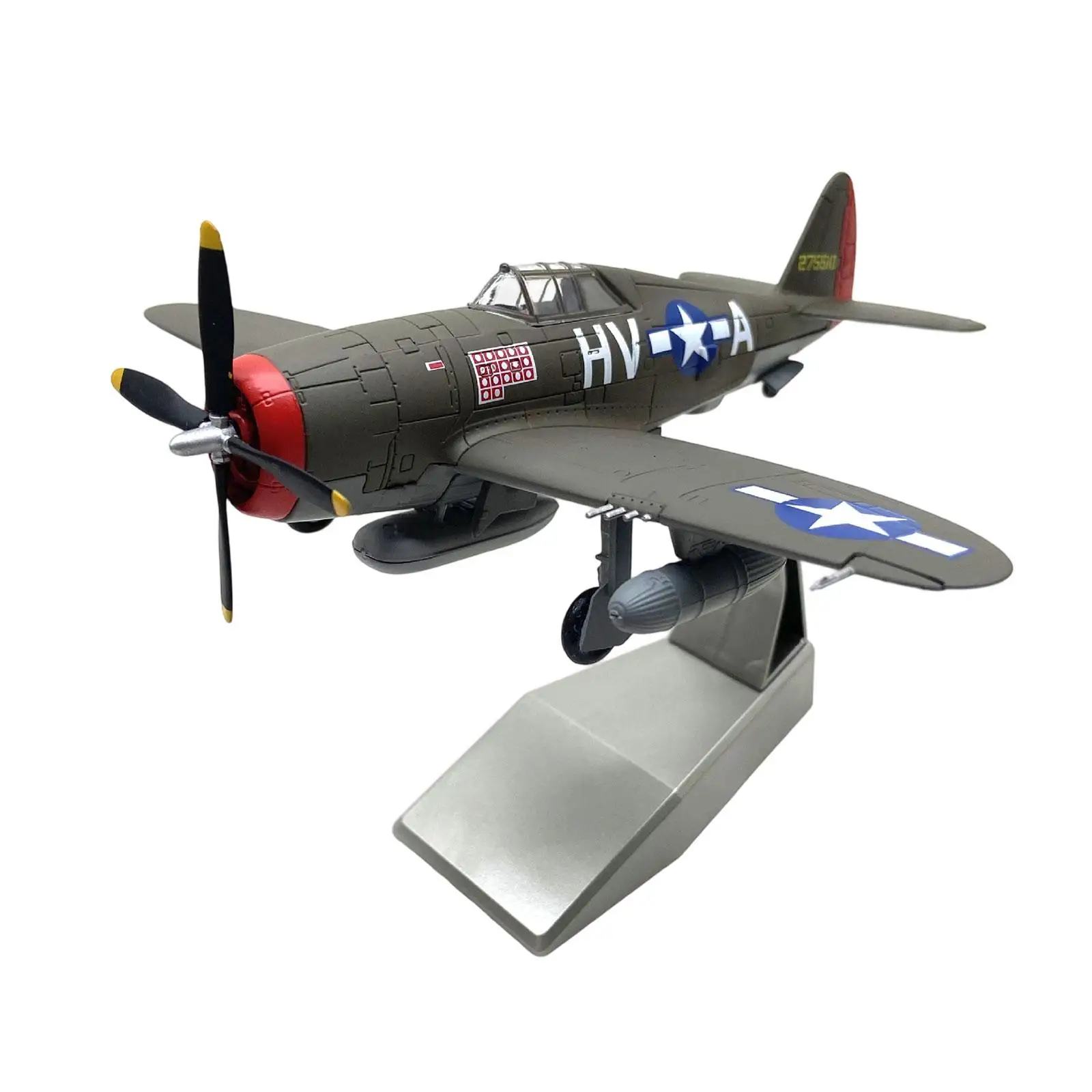 

Модель истребителя P-47 в масштабе 1:72, литая под давлением, для декора тумбы под телевизор, гостиной, кафе, спальни, рабочего стола