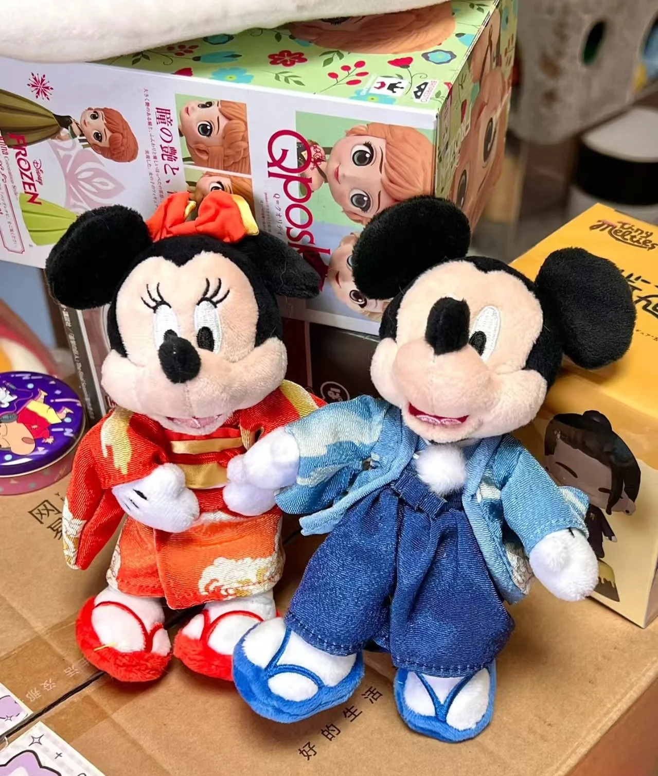 japanese-disney-store-official-minnie-mickey-new-year-kimono-figurines-plush-key-chain-bag-pendant-christmas-birthday-gift