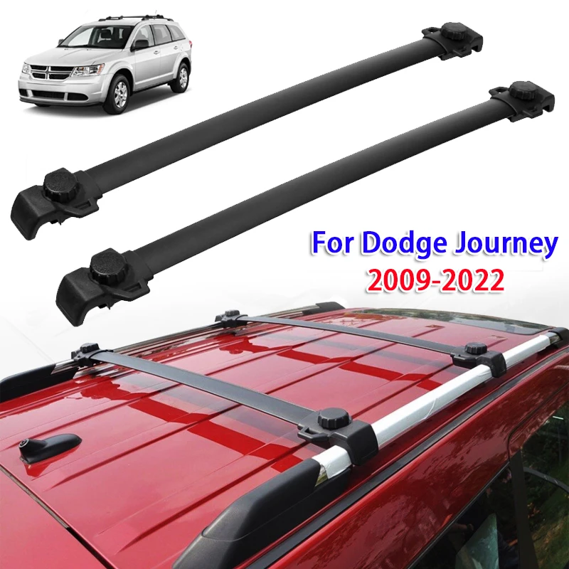 2pcs/set Black Car Roof Rack Cross Bars for Dodge Journey 2009-2022