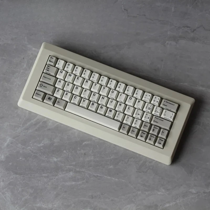 For M0110WK Shell Keyboard Kit Customized RGB Hot Swap Ergonomics Single Mode Keyboard VIAL 60% Static Capacitance Keyboard