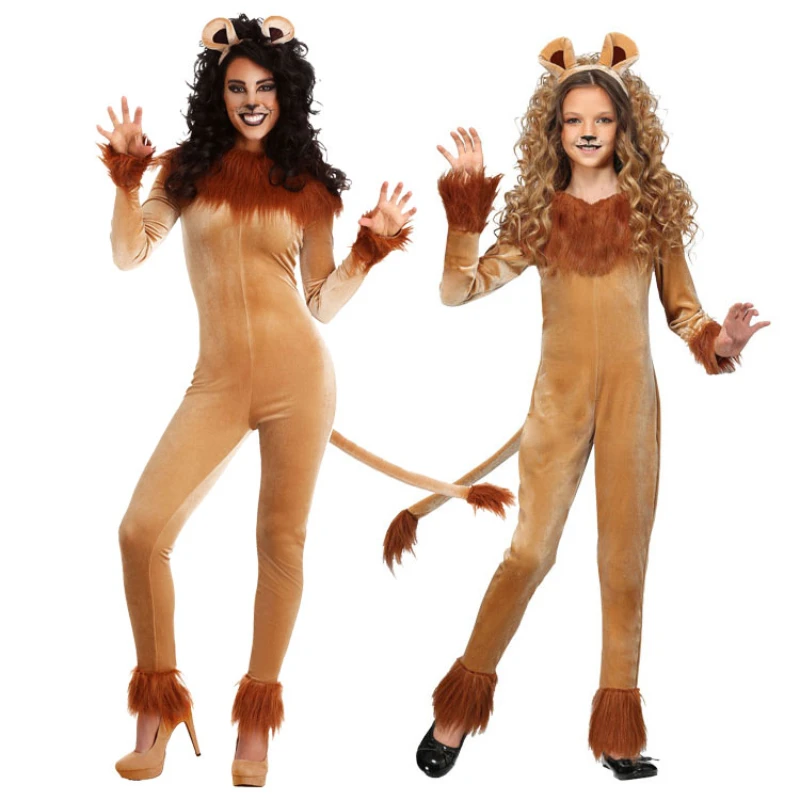 

Halloween Carnival Cosplay Animal Lion Cosplay Women Lion Costume Stage Performance Cosplay Lion Role Play Costume