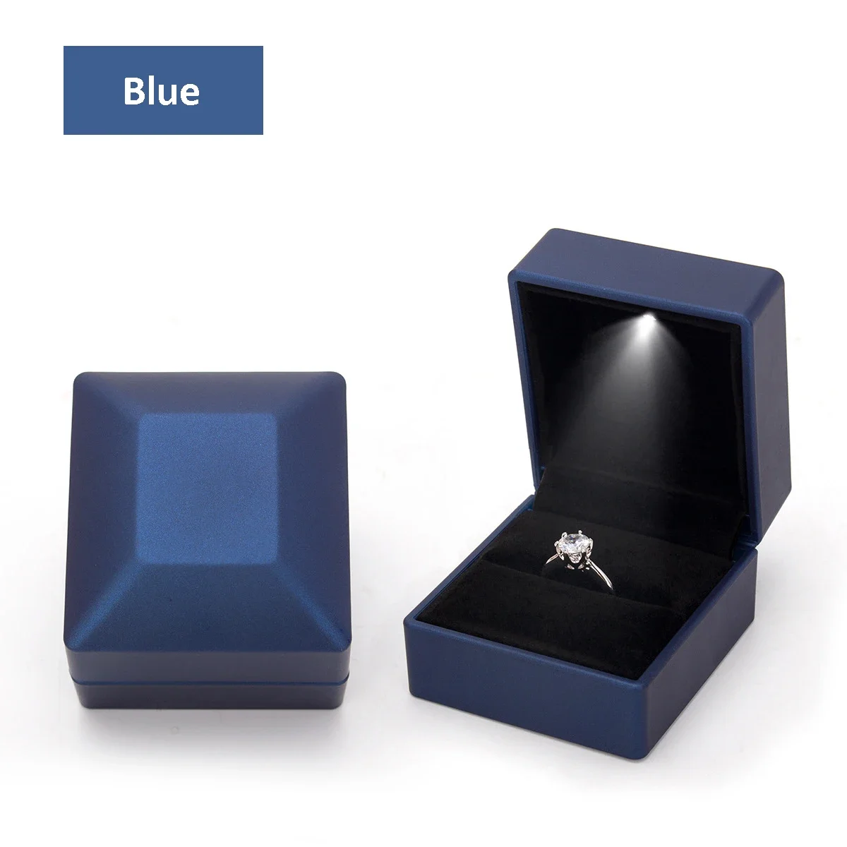 LED Wedding Ring Jewelry Box for Engagement Display Gift