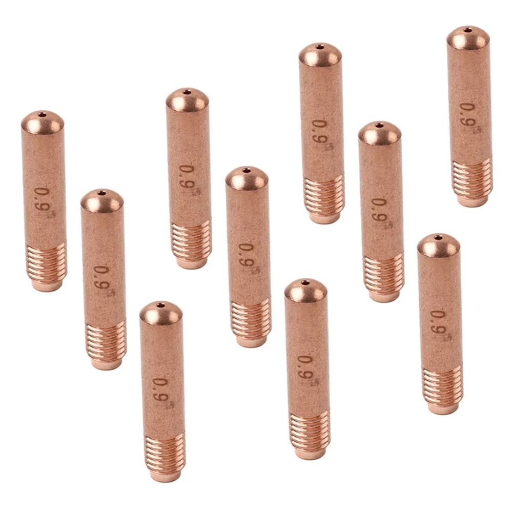 10pcs Contact Tips For Miller M10 M15 M25 M40 M100 For Hobart H9 H10 MIG Welding Torches 0.035 Inches/0.9mm Contact Head Parts