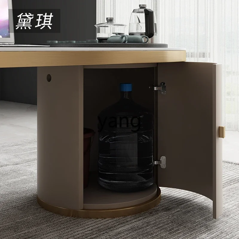 CX household tea table integrated automatic simple living room rock slab office