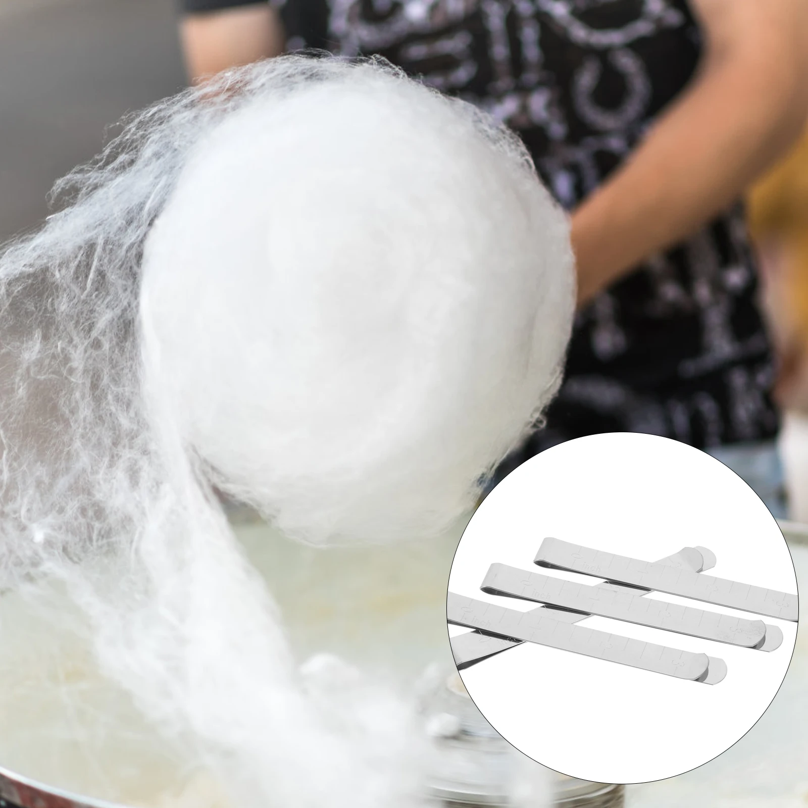 

10pcs Candy Floss Mesh Clips Stainless Steel For Machine Secure Support Reusable Candy Floss Machine Parts Kitchen