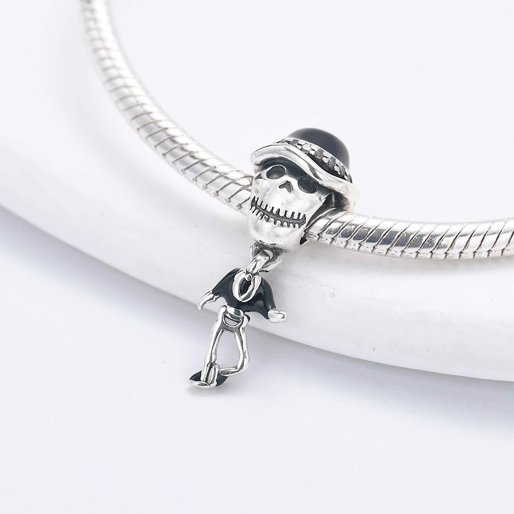 2024 Nuovo Il Incubo sulla Vigilia di Natale Pendenti e Ciondoli Perline Misura Originale Pandora 925 Sterling Silver Bracciale Collana Gioielli FAI