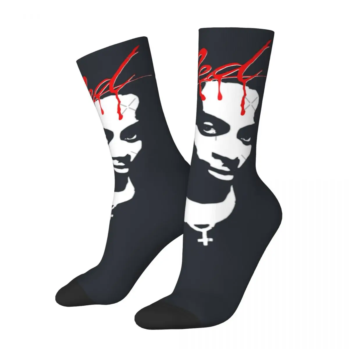 Happy Funny Men's Socks Retro Harajuku playboi carti Hip Hop Novelty Seamless Crew Sock Printed official-website tops fugees