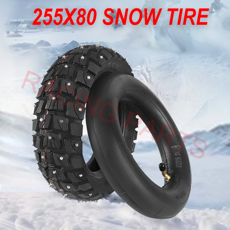 

255X80 шины зимние снежные шины для электрического скутера Zero 10x Dualtron KuGoo M4 10-дюймовые 10x3,0 80/65-6 внедорожные шины