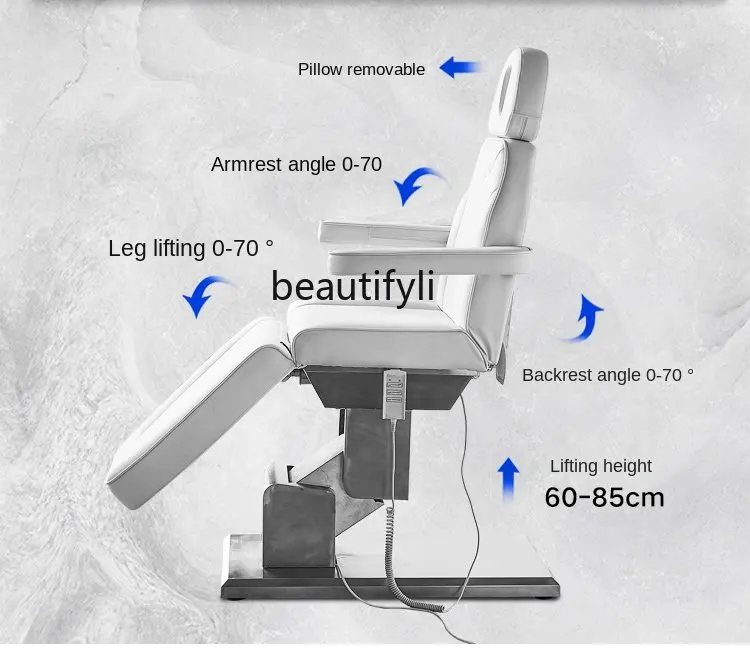 Электрическая кровать для салона красоты, кровать для тату-салона, складная Массажная кровать, доступно медицинское лечение, кресло-подъемник