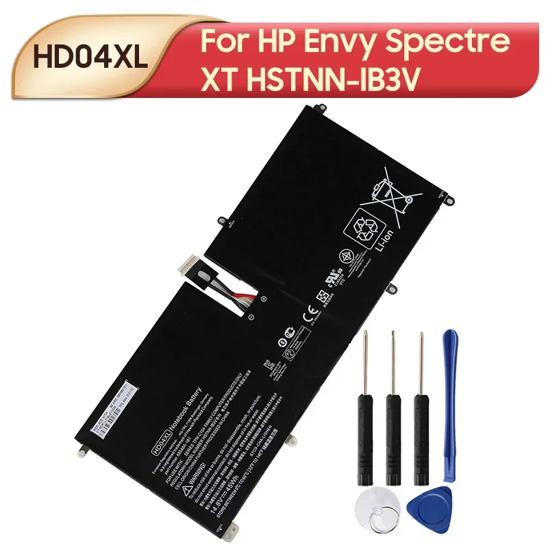 

Оригинальный запасной аккумулятор HD04XL для HP Envy Spectre XT HSTNN-IB3V 13-2120tu TPN-C104 13-2095ca 685989-001 45Wh