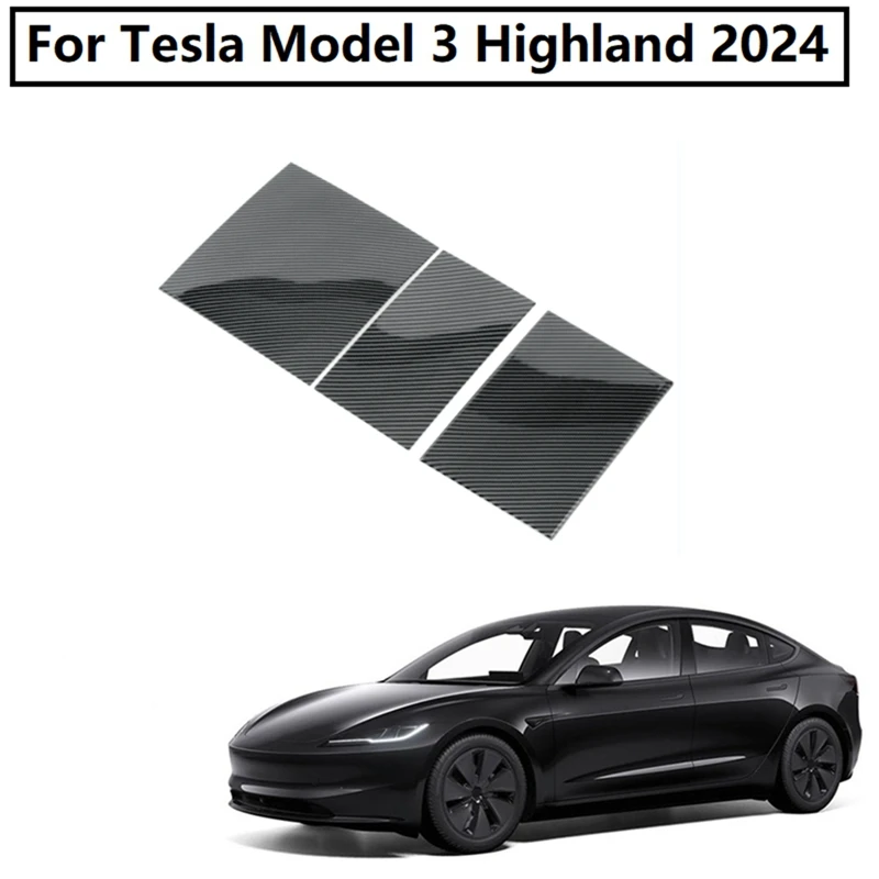 

Комплект обертывания центральной консоли для Tesla Model 3 Highland 2024, ABS, углеродное волокно, защитная пленка для центральной консоли, сменные аксессуары