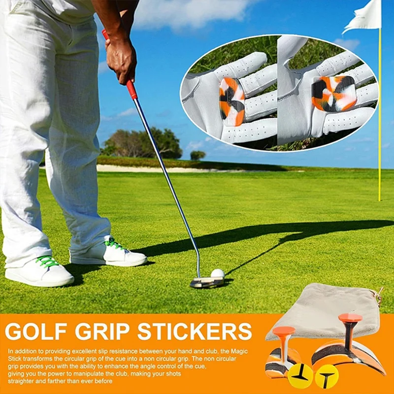 Golf Finger Tape Anti Slip Golf Grip Friction Stickers Improved Grip Training Non-Slip Grip Strength Aid For Golf Glove, Durable