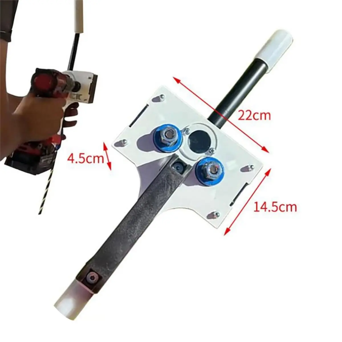A24I Drill-Powered Cable Pulling Tool, Portable Electrical Wire Puller for 0.3