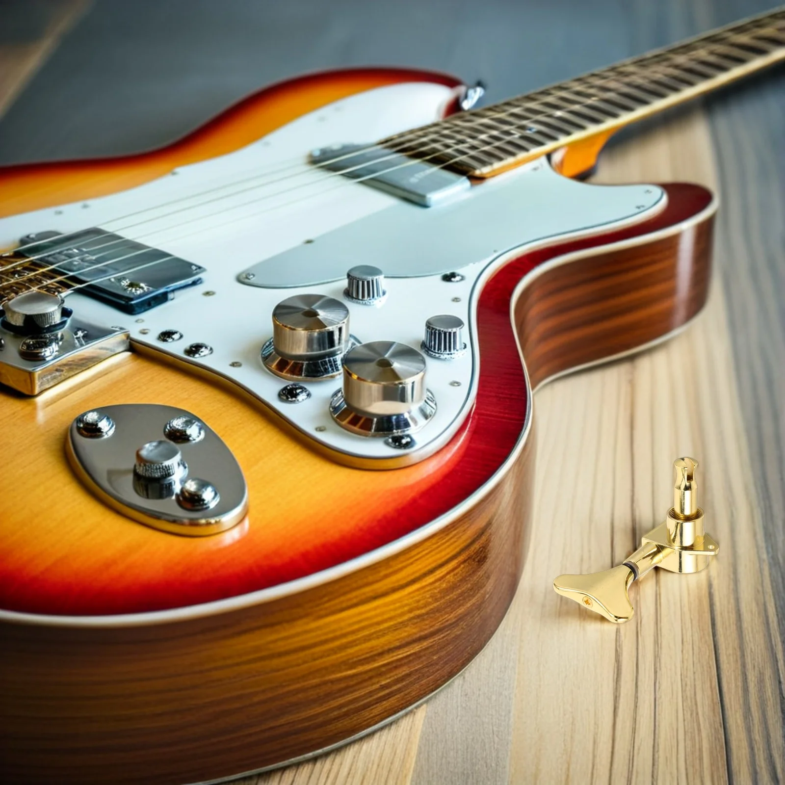 

4pcs Tuning Pegs Gold Finish Sealed Alloy Machine Heads For Electric Bass Precision Instrument Replacement Parts Tuning Keys