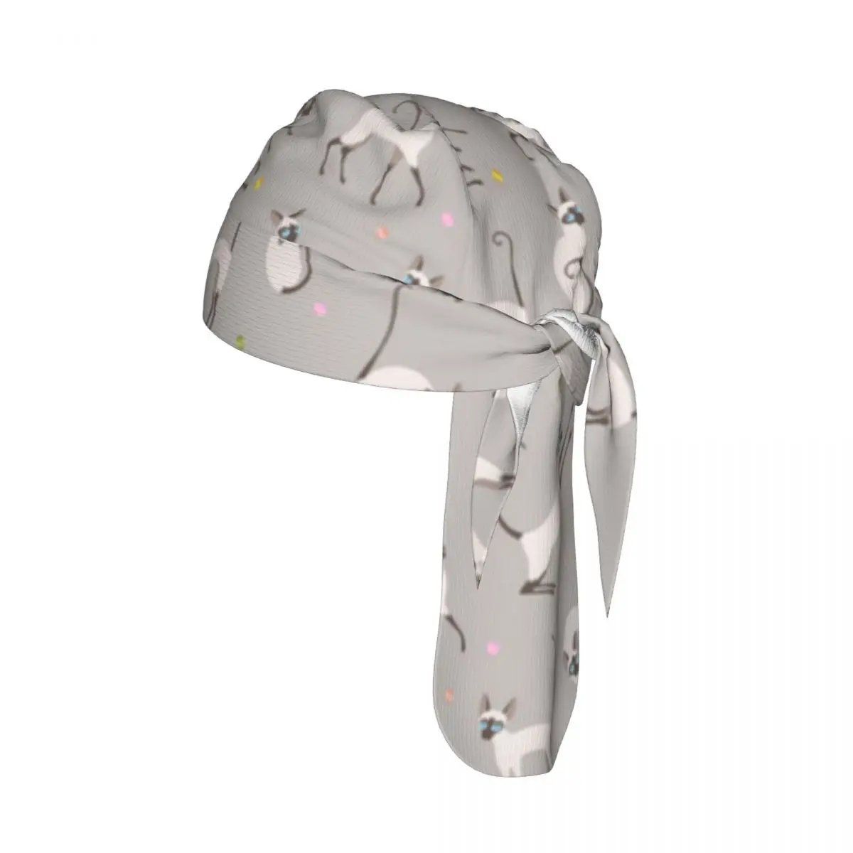 

Quick-drying Cycling Cap Breathable Wicking Bandana Siamese Cat Playing And Posing Kitty Outdoor Running Hiking Bicycle Headwear