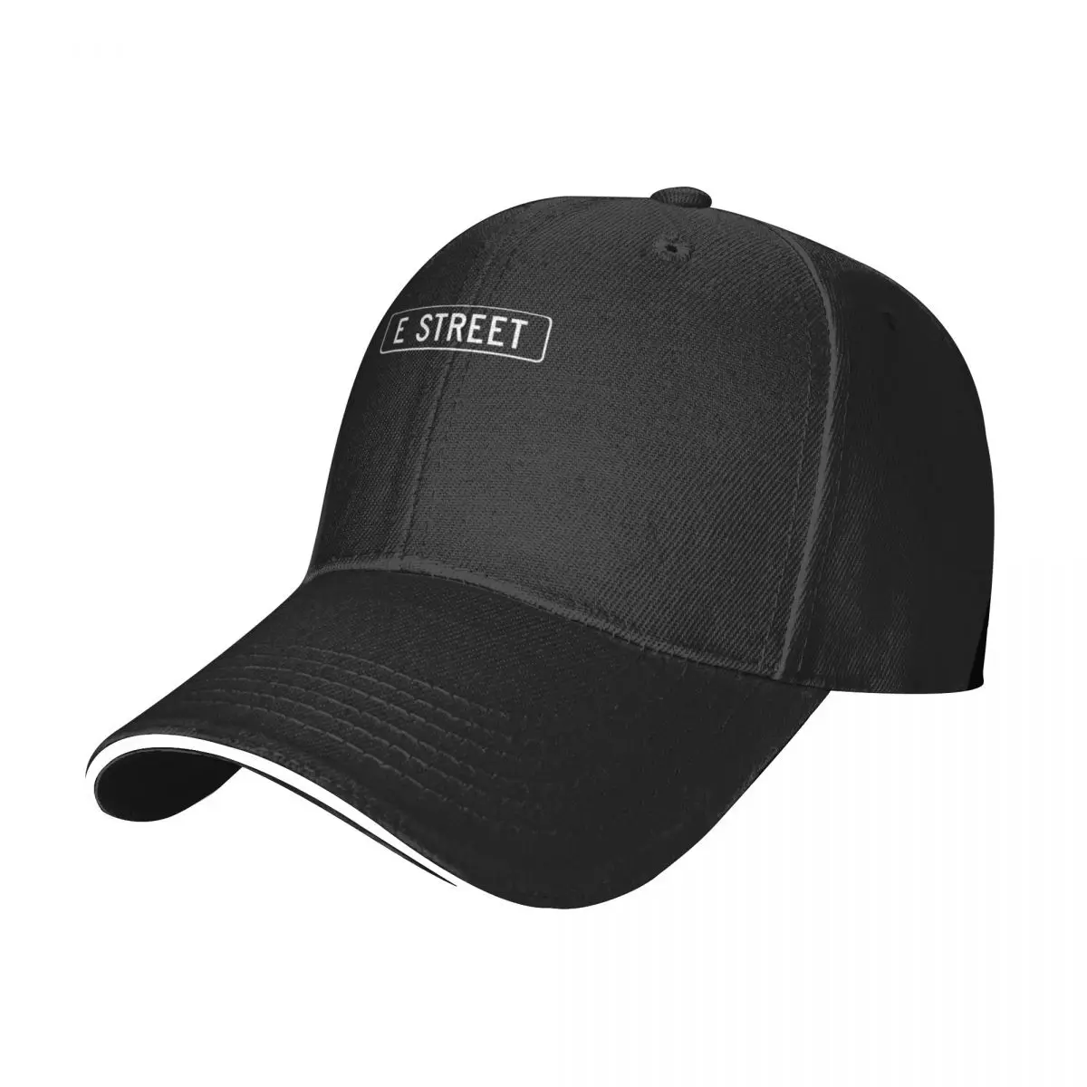 E street, vintage street sign Baseball Cap New In The Hat Luxury Man Hat Female Men's