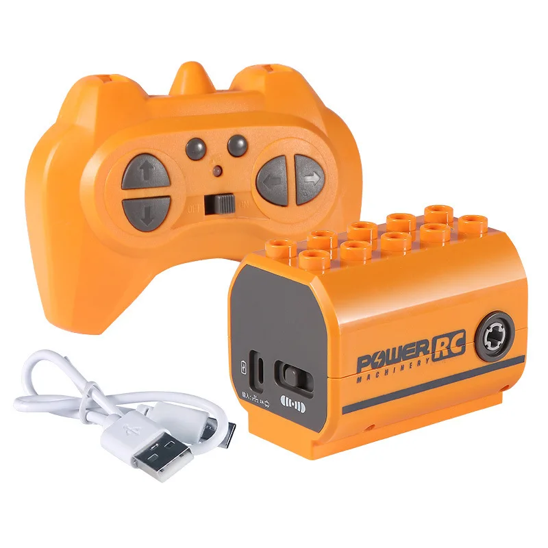 Motores rc programáveis para blocos de construção de tamanho grande 9656 motor de eixo de engrenagem mecânica recarregável brinquedos técnicos para crianças presentes