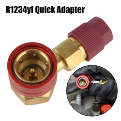 Car Air Conditioning Parts Refrigerant Quick Couplers Adapter 90 Degree QC1234HL For R1234YF To 134a Adapter