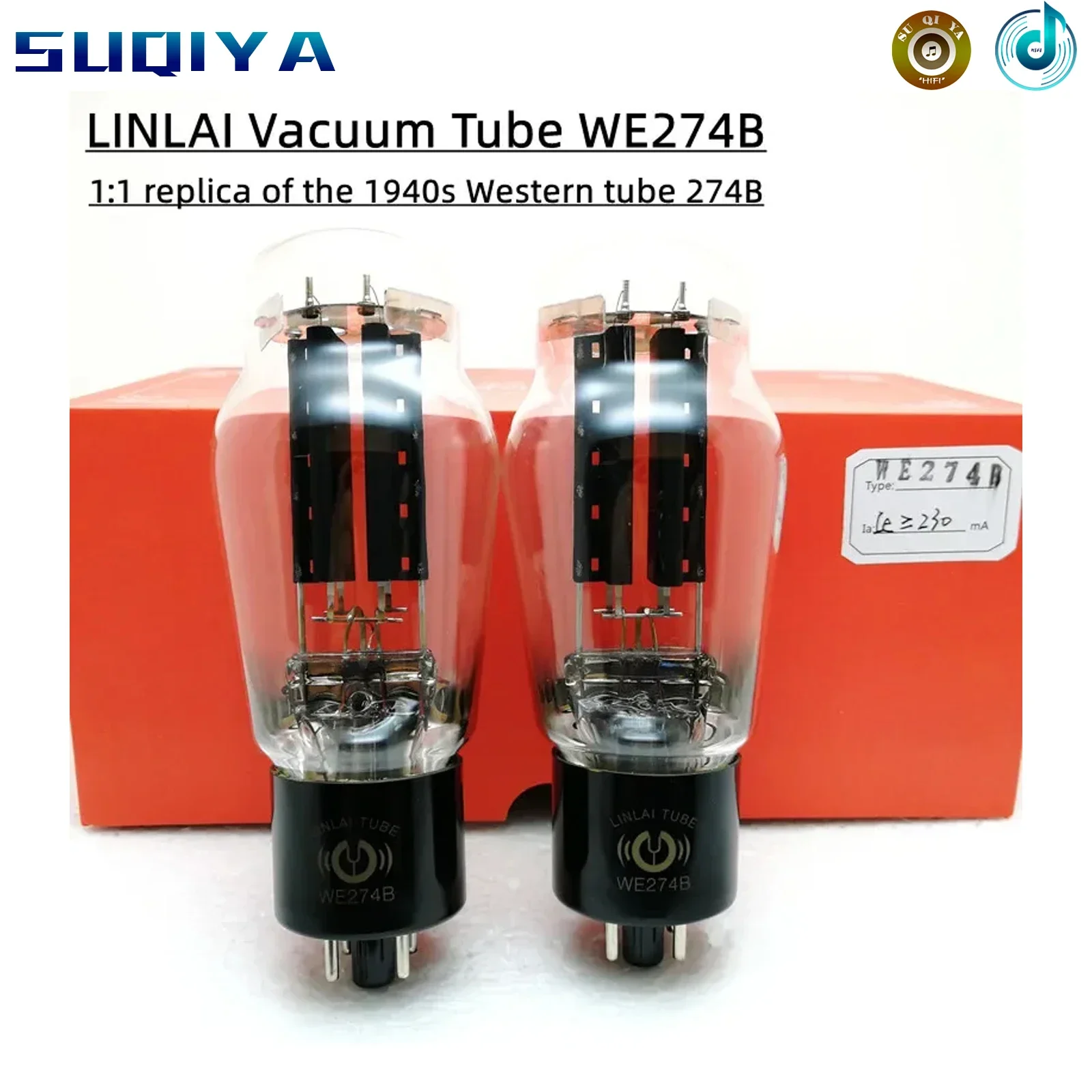 WE274B LINLAI Vacuum Tube Replaces 5U4G/5R4G/5Z3P/GZ34 Electron Tube Factory Test And Match