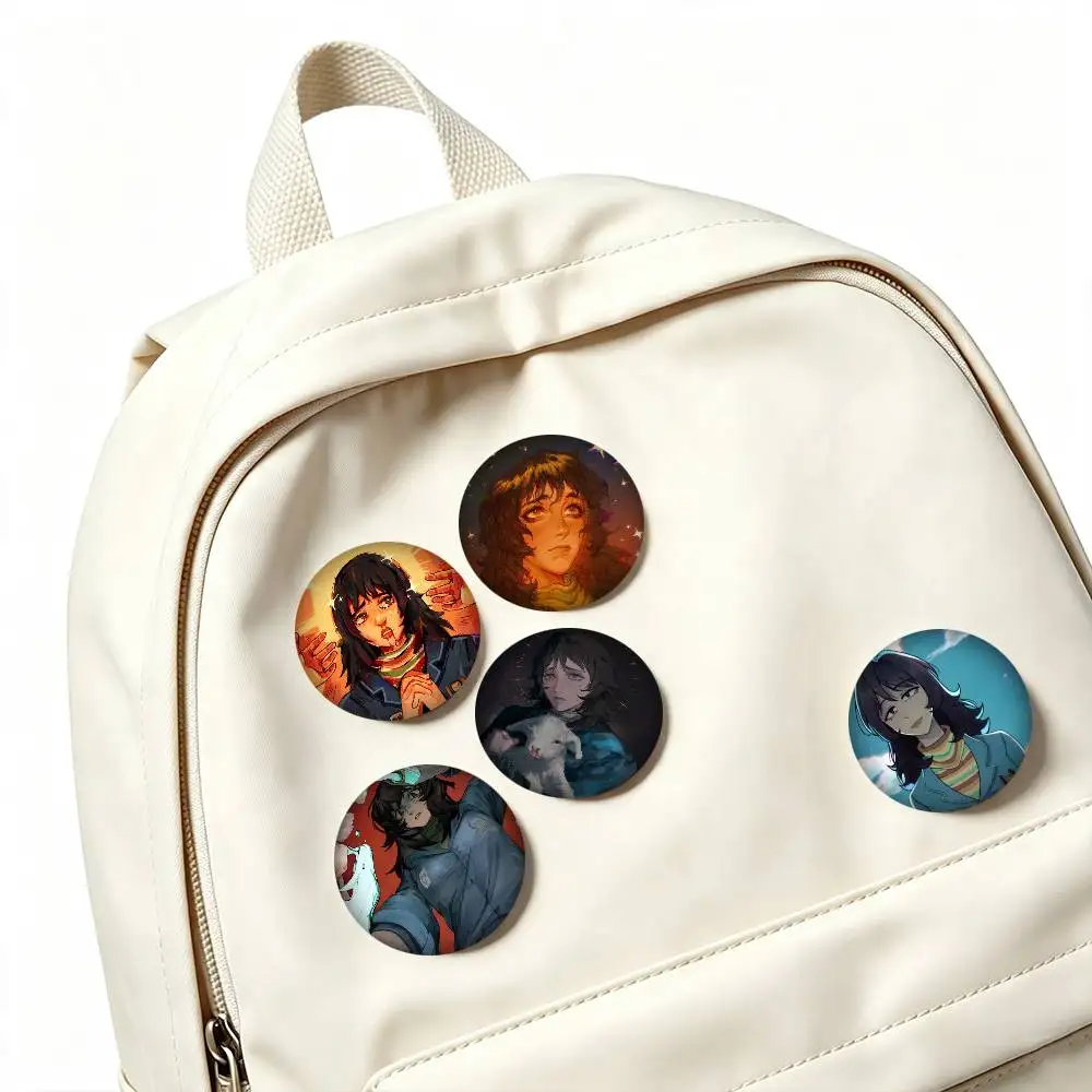 A-Anya Mouthwashing Horror Game 25mm 32mm 44mm 58mm 75mm Brooches Badges Pins for Accessories Gift