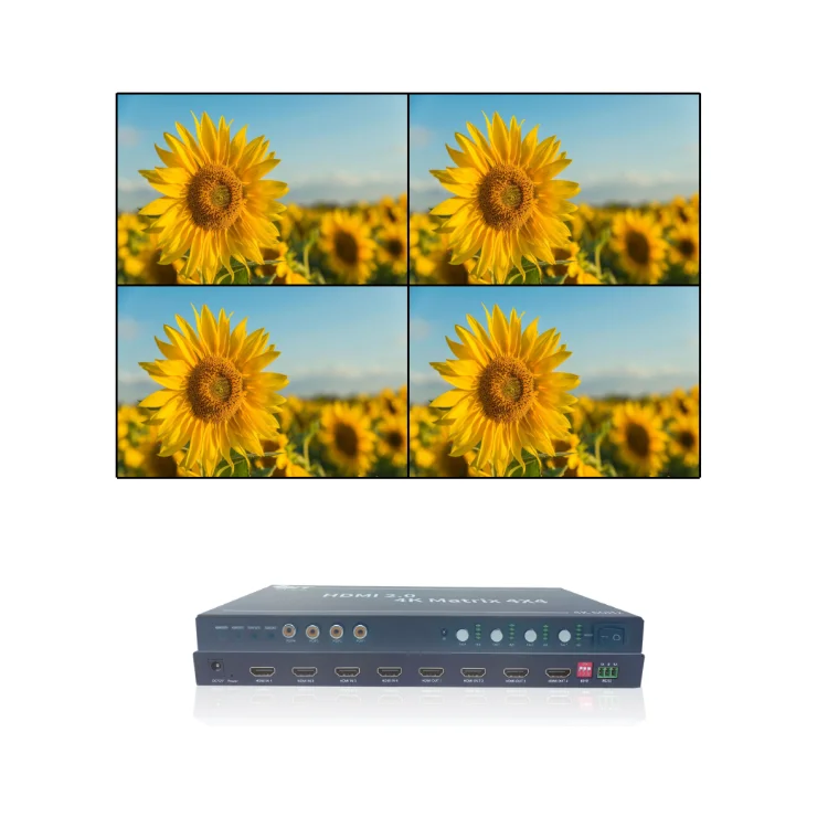 

Best Sellers All-Digital Cctv Rs232 Av 4X4 Hdmi Matrix Video Switcher hdmi audio extractor