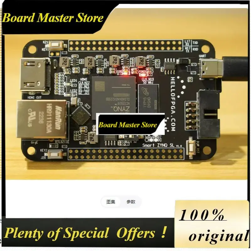 BoMaSZYNQ 7020 Minimum System FPGA XILINX ( Smart Zynq SL Original ) XC7Z020-CLG484 Development Board