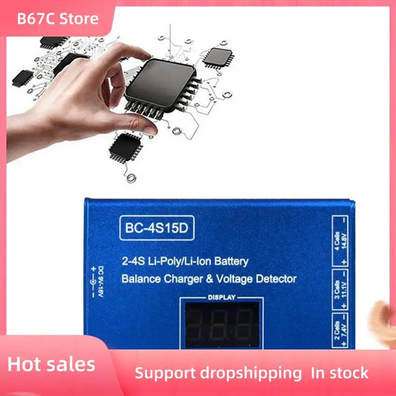 

B67C 6X BC-4S15D Battery Lipo Li- Balance Charger Voltage Detector LCD Digital Display Balance Charger For RC Battery