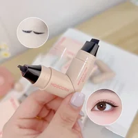 Lazy Integrated Eyeliner Stamp Dual-Head Rotatable Precise Outline Seal Lasting Waterproof Fast Drying Liquid Eye Liner Pen 4