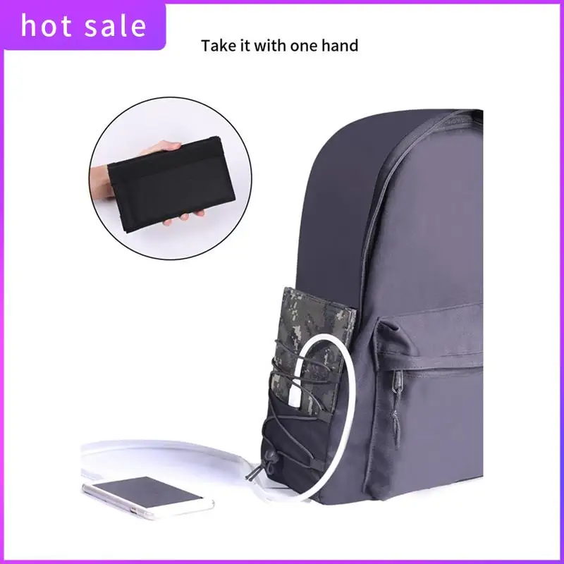 لوحة شحن بالطاقة الشمسية للهاتف الخلوي في الهواء الطلق مقاومة للماء حقيبة قابلة للطي بالطاقة الشمسية 5 شاحن شمسي قابل للطي متعدد الوظائف سهل التركيب