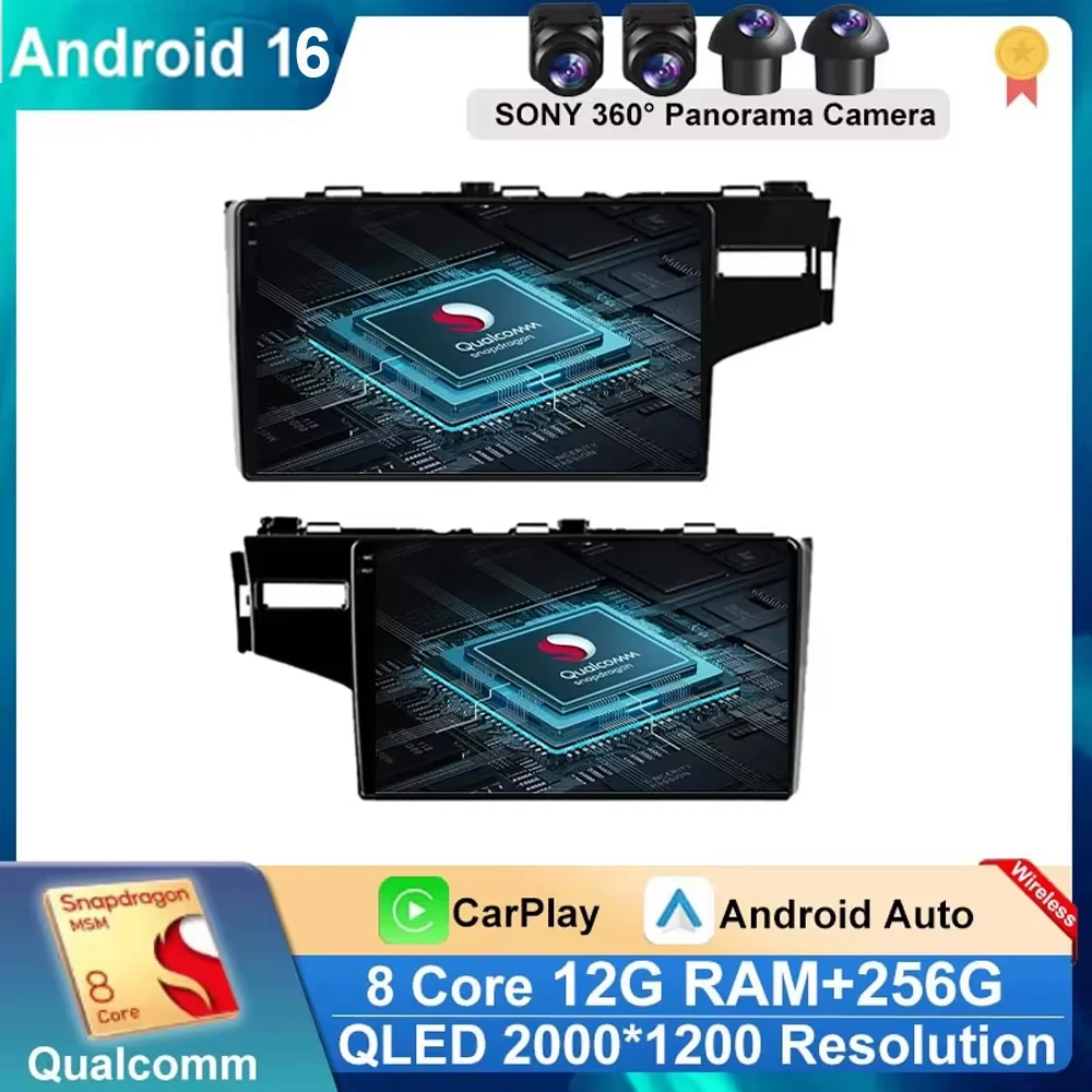Android 16 Car radio For Honda Jazz 3 2015 - 2020 Fit 3 GP GK 2013 - 2020 Carplay Multimedia Video player Navigation GPS Screen