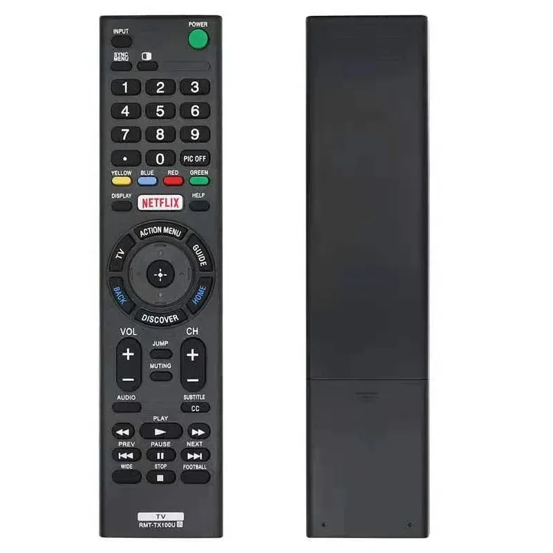 for Sony RMT-TX100U/TX100D/TX100A/TX100B Infrared TV Remote Control - Official Replacement for Compatible Models